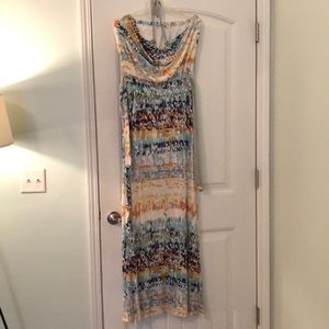 NWT Anthro Michael Stars L Halter Maxi